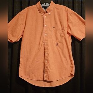 Tommy Hilfiger Men's Orange Gingham Shirt